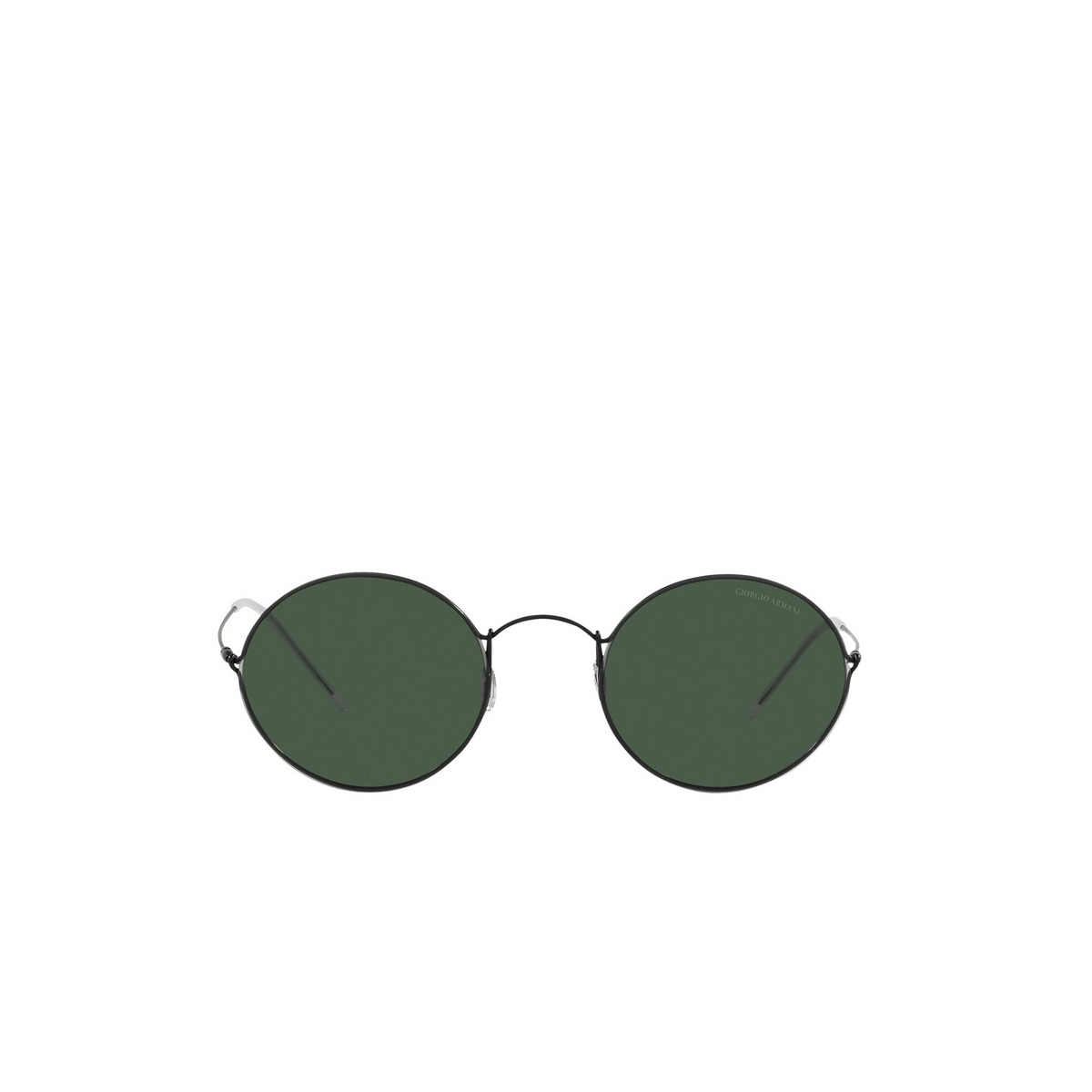 Giorgio Armani® Oval Sunglasses: AR6115T color 300171 Black - front view