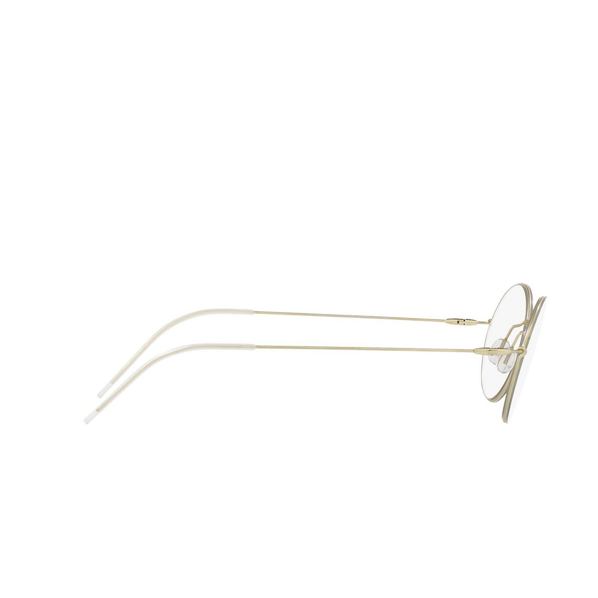 Giorgio Armani® Oval Sunglasses: AR6115T color Pale Gold 30021W - three-quarters view.