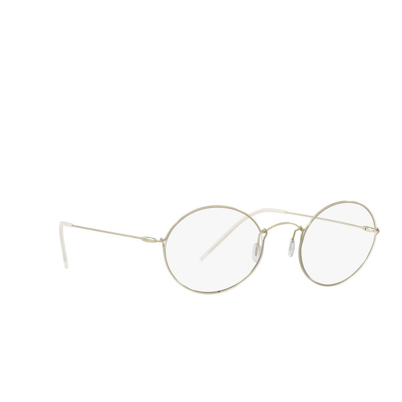 Giorgio Armani AR6115T Sunglasses 30021W pale gold - 3/4