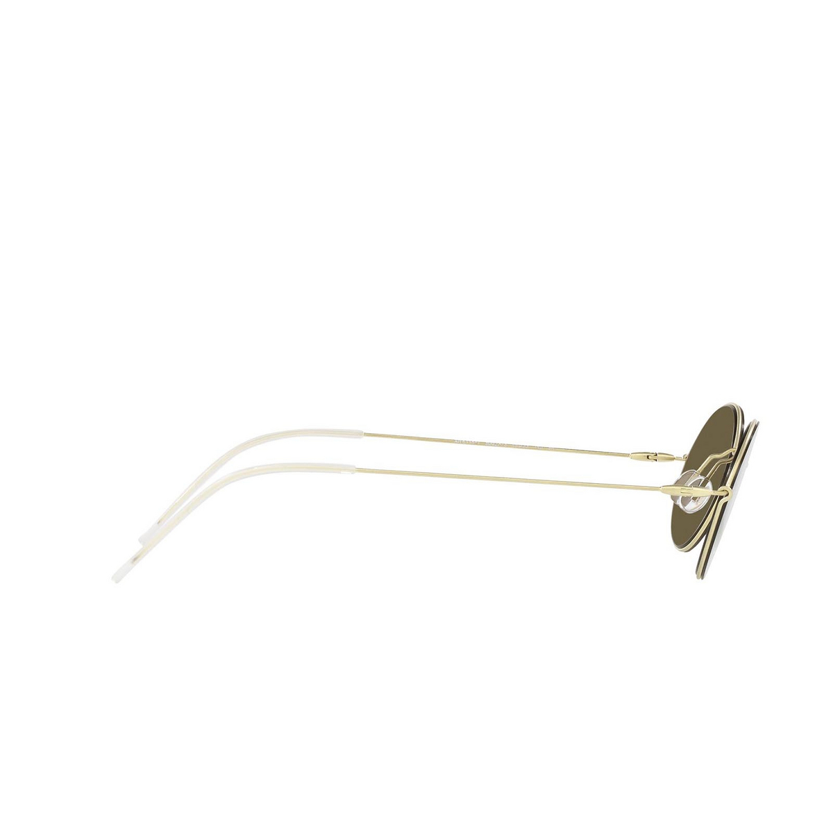 Giorgio Armani® Oval Sunglasses: AR6115T color Pale Gold 300273 - three-quarters view.