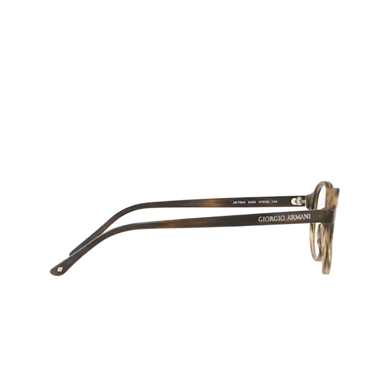 Giorgio Armani AR7004 Eyeglasses 5405 matte striped brown - 3/4