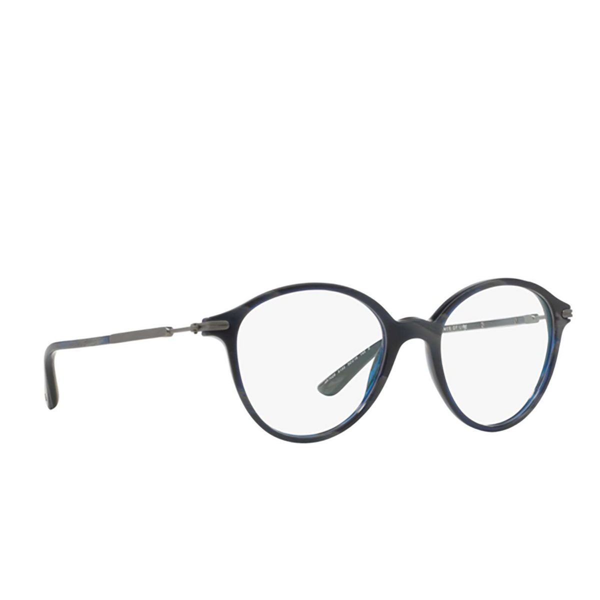 Giorgio Armani AR7029 Eyeglasses 5001 BRUSHED BLACK - three-quarters view