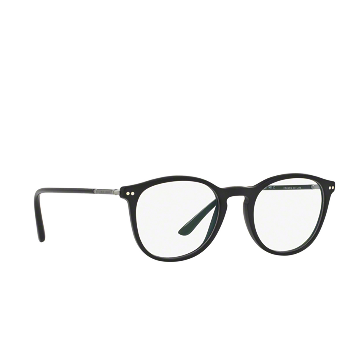 Giorgio Armani AR7125 Eyeglasses 5042 MATTE BLACK - three-quarters view