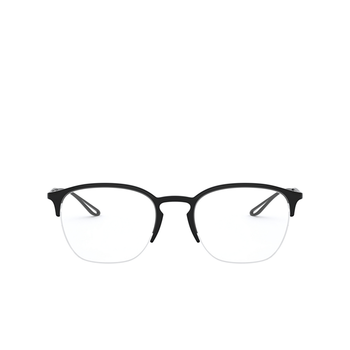 Giorgio Armani® Round Eyeglasses: AR7175 color Black 5001 - 1/3.