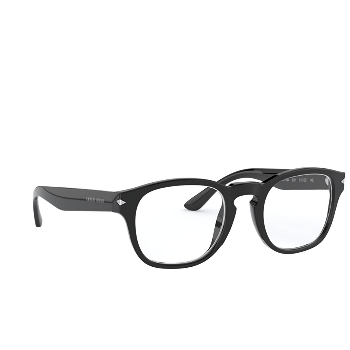 Giorgio Armani AR7194 Eyeglasses 5001 Black - three-quarters view