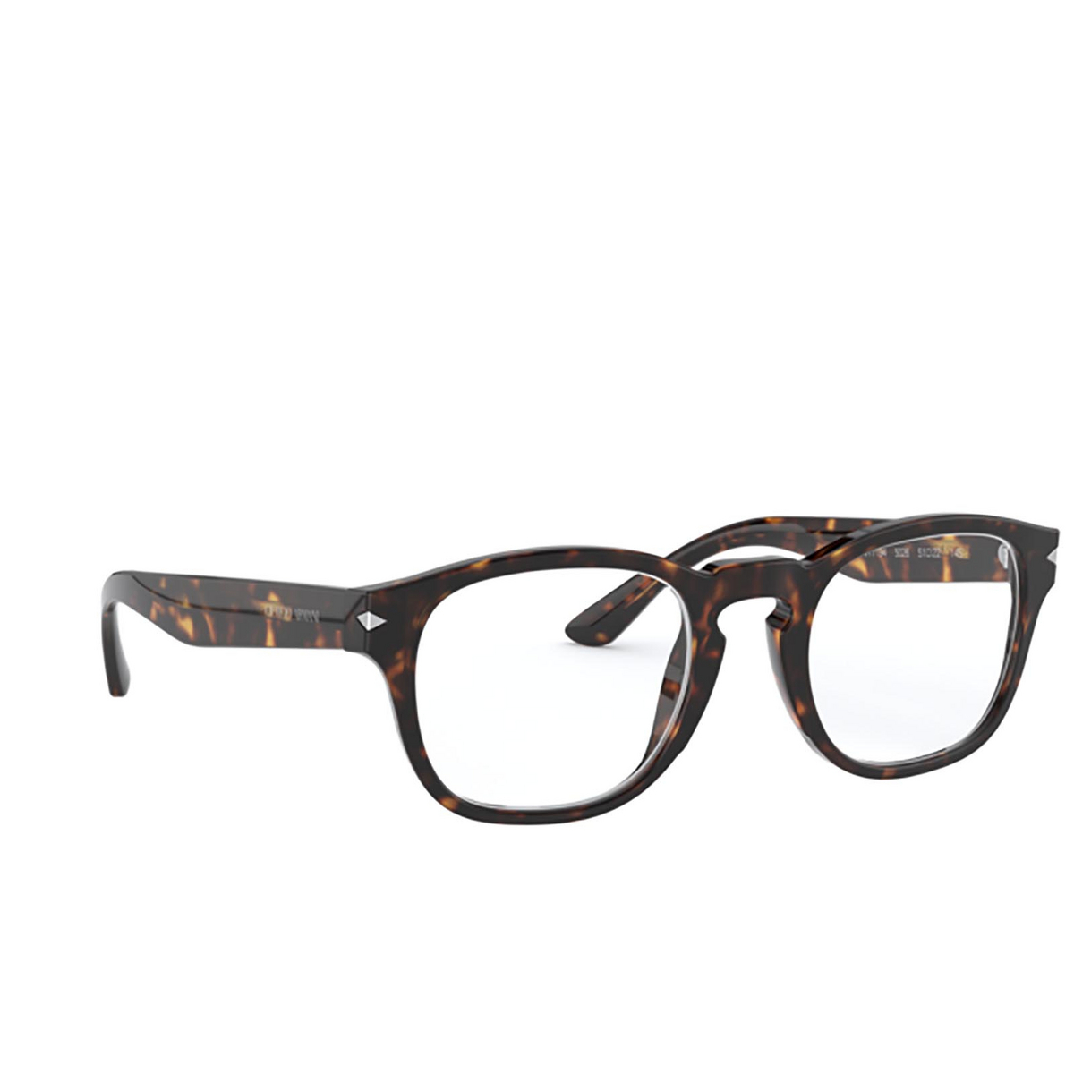 Giorgio Armani® Square Eyeglasses: AR7194 color Havana 5026 - three-quarters view.