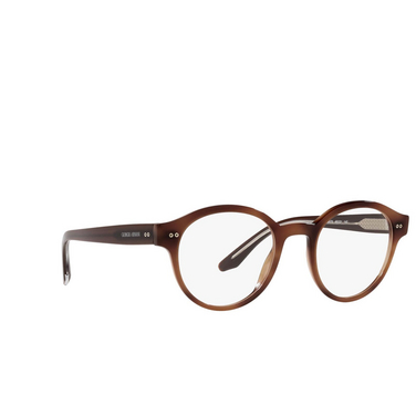 Giorgio Armani AR7196 Eyeglasses 5573 striped brown - three-quarters view