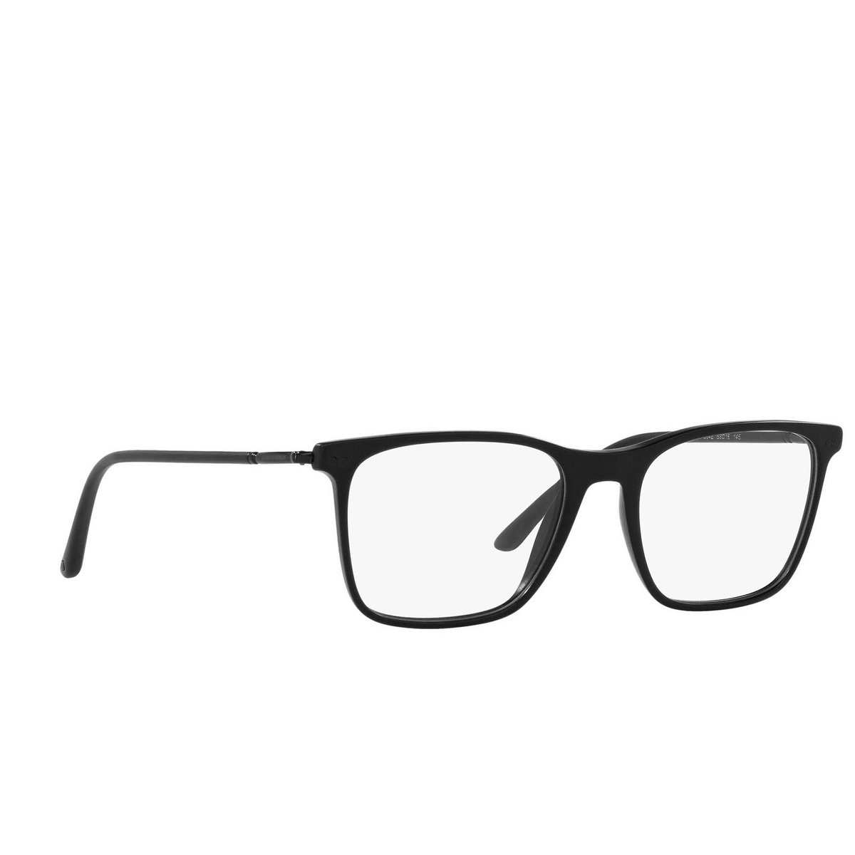 Giorgio Armani® Rectangle Eyeglasses: AR7197 color Matte Black 5042 - three-quarters view.