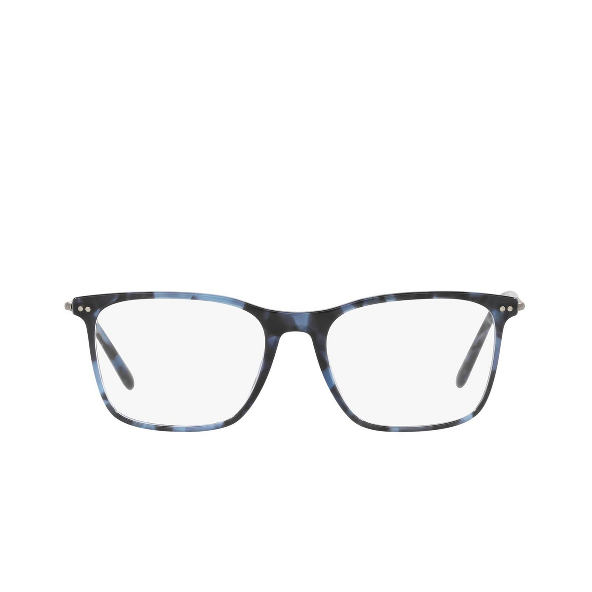 Giorgio Armani® Rectangle Eyeglasses: AR7197 color Blue Tortoise 5845 - front view.