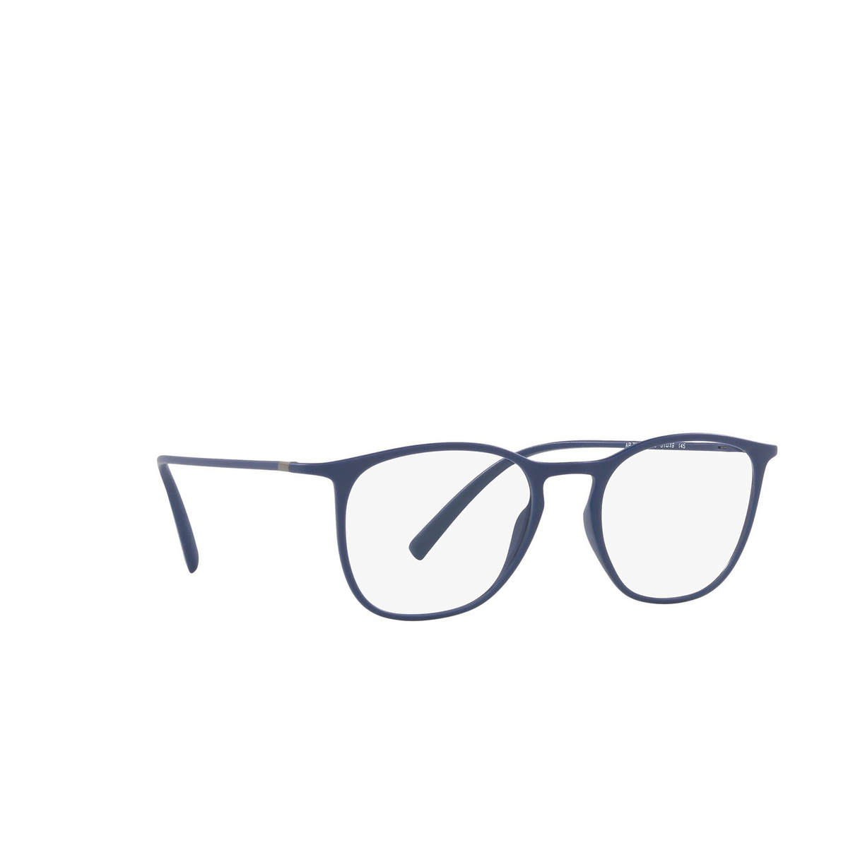 Giorgio Armani® Square Eyeglasses: AR7202 color Matte Blue 5859 - three-quarters view.