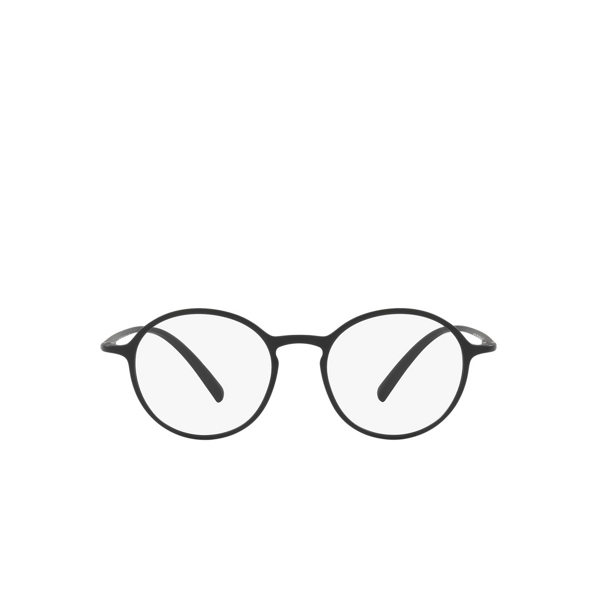 Giorgio Armani® Round Eyeglasses: AR7203 color Matte Black 5042 - front view.