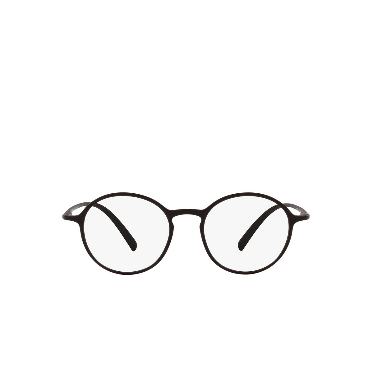 Giorgio Armani® Round Eyeglasses: AR7203 color Matte Brown 5858 - front view.