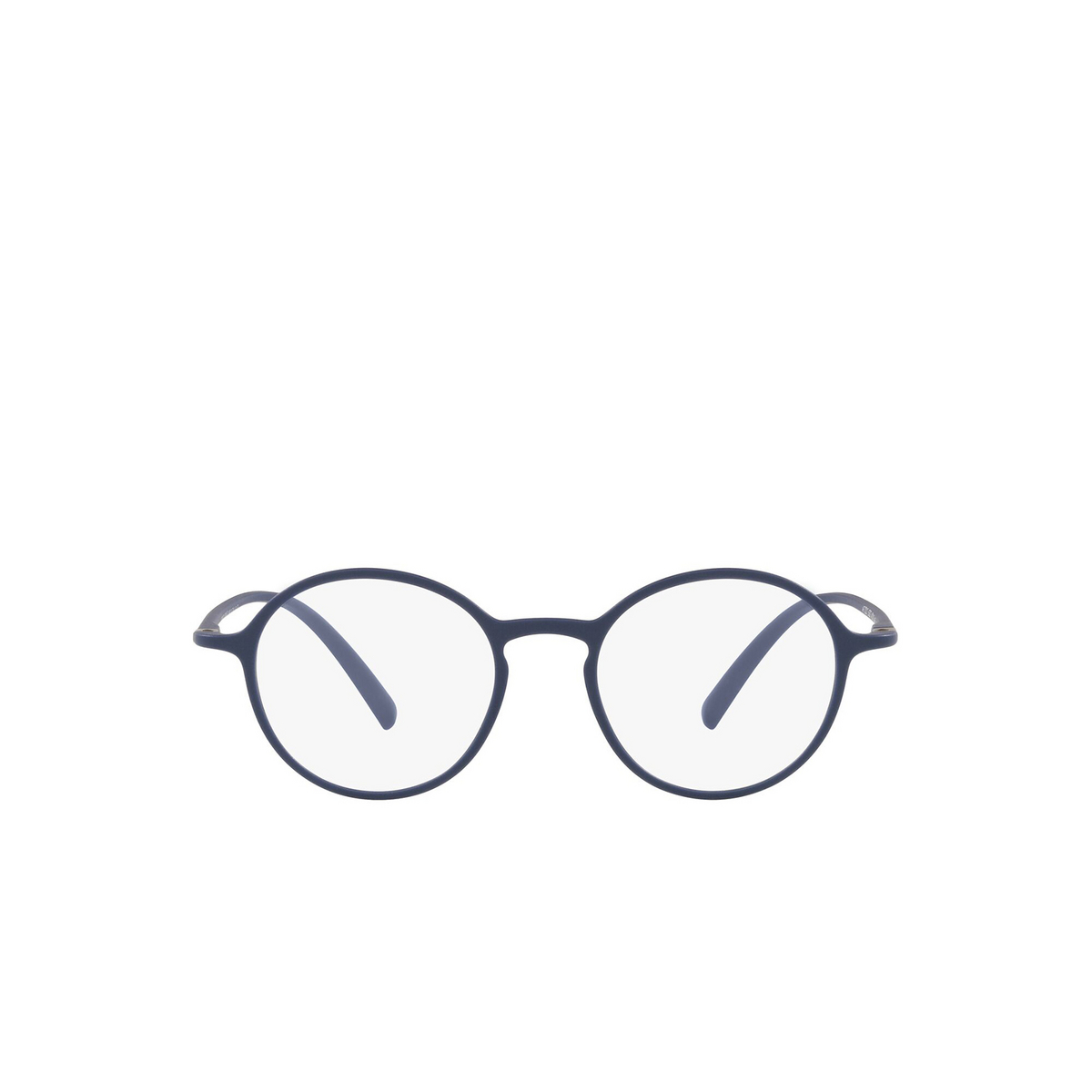 Giorgio Armani® Round Eyeglasses: AR7203 color Matte Blue 5859 - front view.