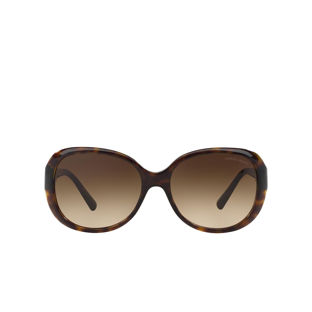 Giorgio Armani® Oval Sunglasses: AR8047 color Havana 502613 - front view.