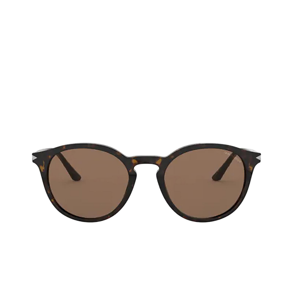 Giorgio Armani® Round Sunglasses: AR8122 color Havana 502673 - front view.
