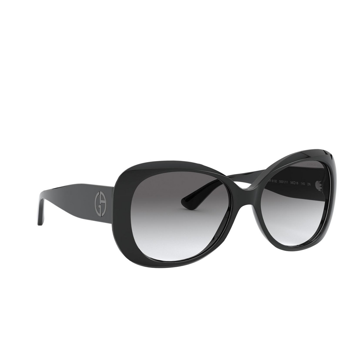 Giorgio Armani AR8132 Sunglasses 500111 Black - three-quarters view