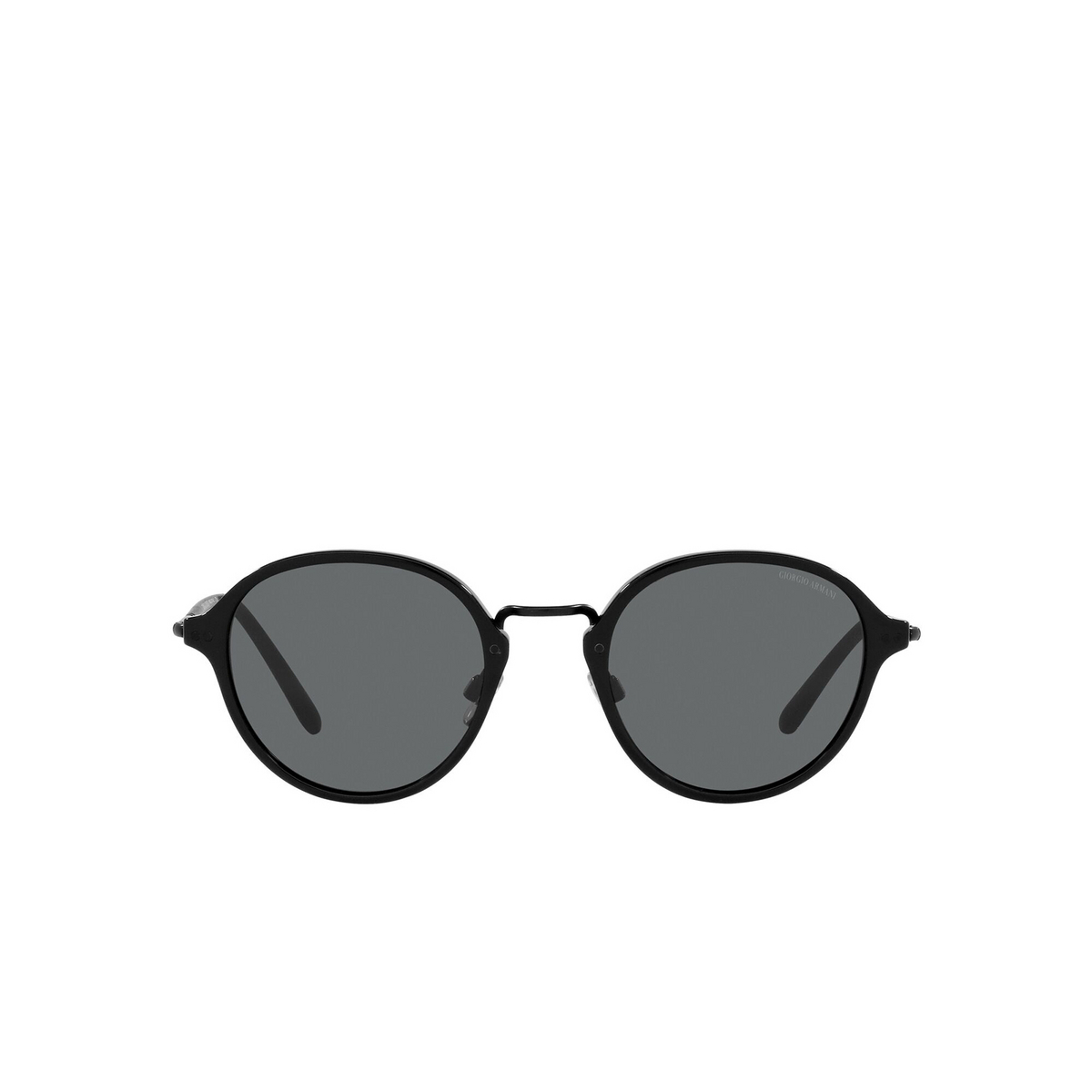 Giorgio Armani® Square Sunglasses: AR8139 color Matte Black 5042B1 - front view.