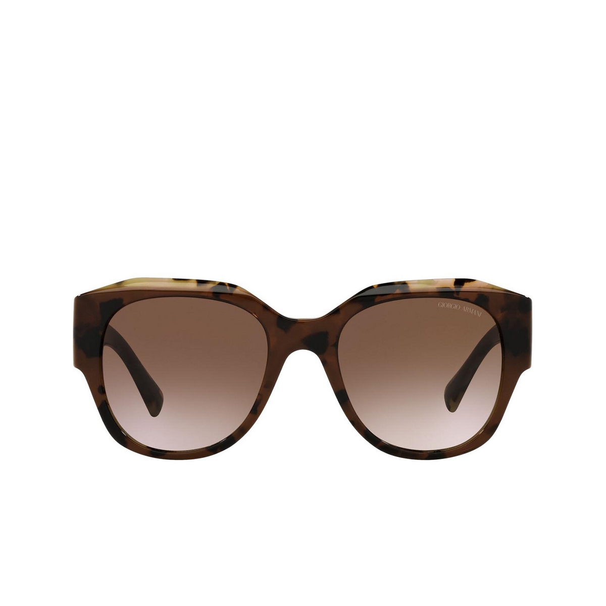 Giorgio Armani AR8140 Sunglasses 586713 Brown Tortoise - front view
