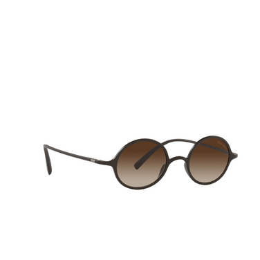 Giorgio Armani AR8141 Sunglasses 585813 matte brown - three-quarters view