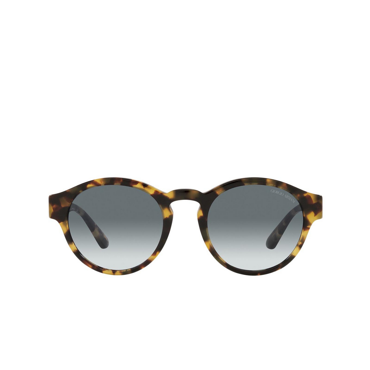 Giorgio Armani® Round Sunglasses: AR8146 color Yellow Havana 587486 - front view.