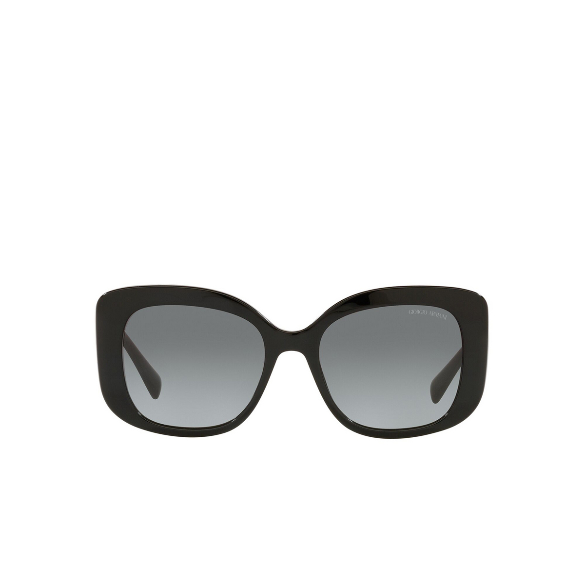 Giorgio Armani® Square Sunglasses: AR8150 color Black 500111 - front view.