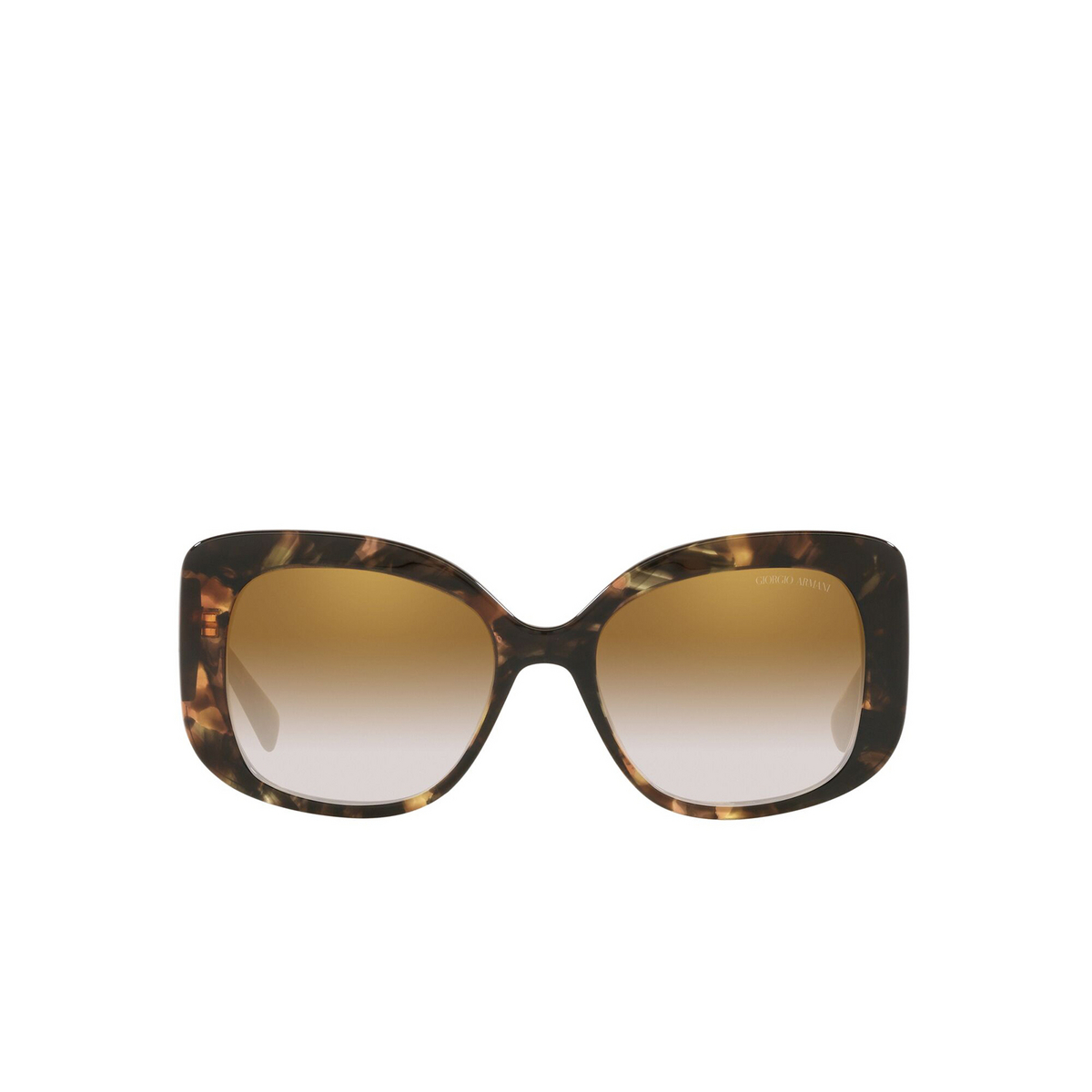 Giorgio Armani® Square Sunglasses: AR8150 color Yellow Tortoise 59046E - front view.