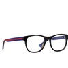 Gucci® Square Eyeglasses: GG0004O color Black 003 - product thumbnail 2/3.