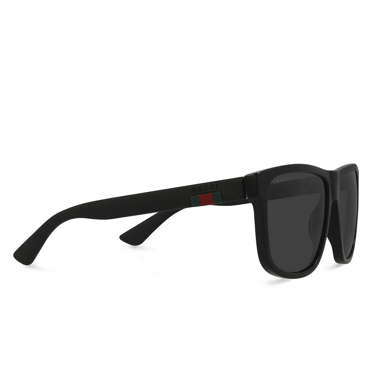 Gucci® Square Sunglasses: GG0010S color 001 Black - 2/3