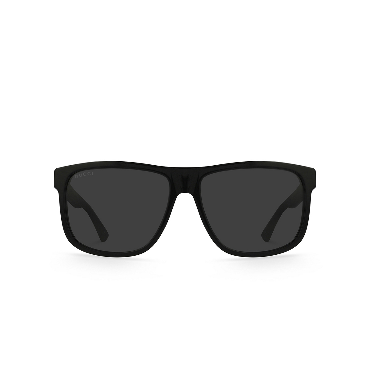 Gucci® Square Sunglasses: GG0010S color 001 Black - product thumbnail 1/3