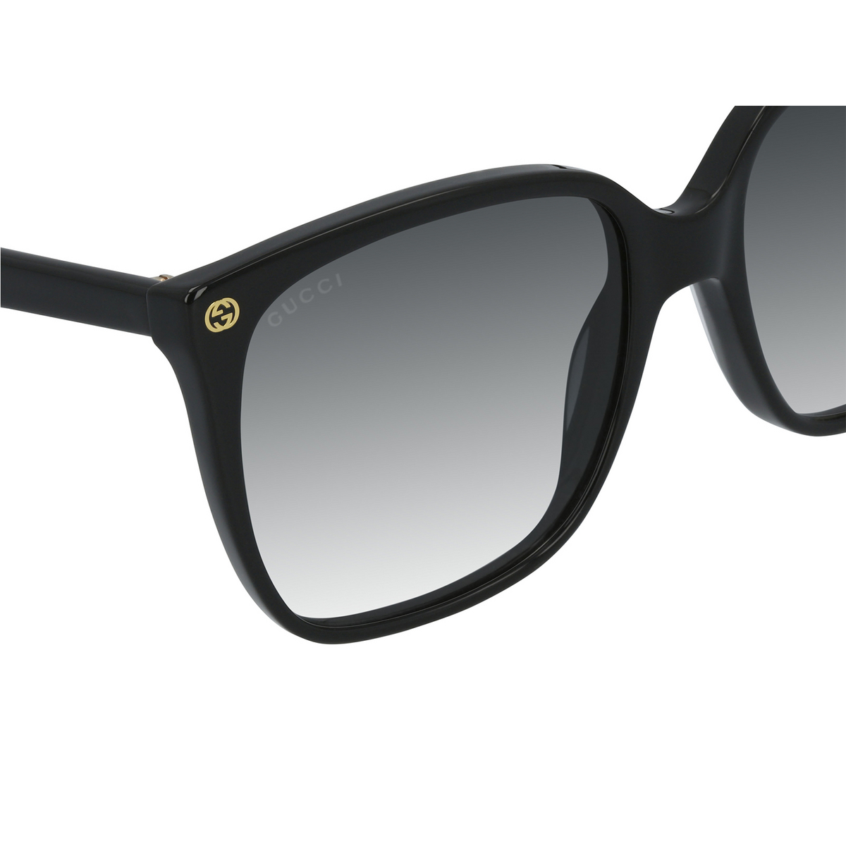 Gucci® Butterfly Sunglasses: GG0022S color 001 Black - product thumbnail 3/3
