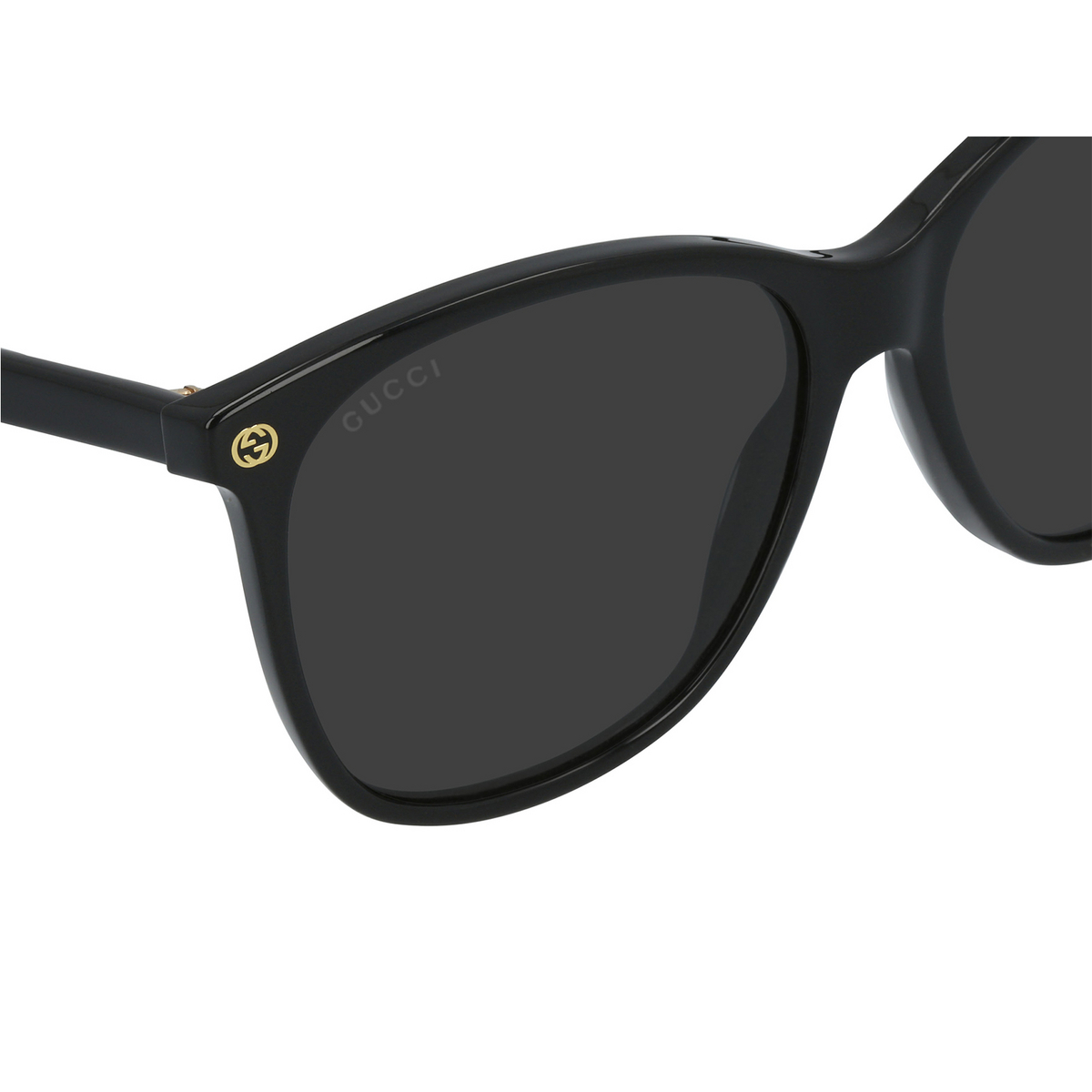 Gucci® Butterfly Sunglasses: GG0024S color Black 001 - product thumbnail 3/3.