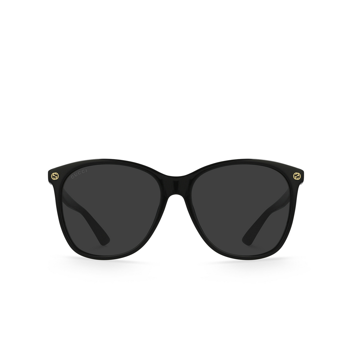 Gucci® Butterfly Sunglasses: GG0024S color Black 001 - product thumbnail 1/3.