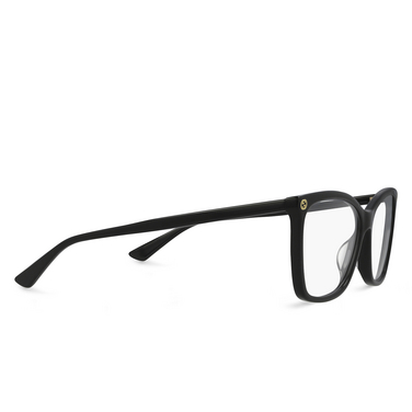Gucci GG0025O Korrektionsbrillen 001 black - Dreiviertelansicht