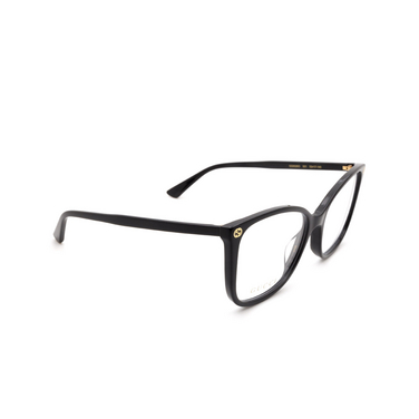 Gucci GG0026O Korrektionsbrillen 001 black - Dreiviertelansicht