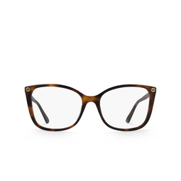 Gucci® Square Eyeglasses: GG0026O color Havana 002.