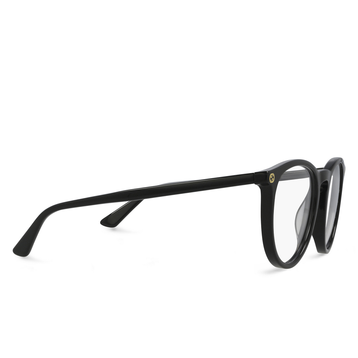 Gucci GG0027O Eyeglasses 001 Black - three-quarters view