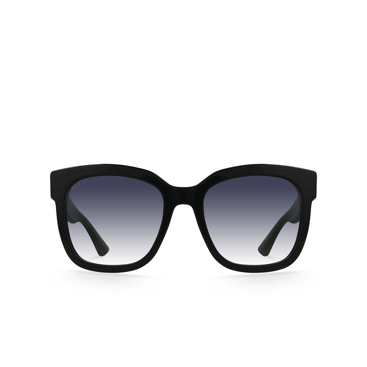 Gucci® Square Sunglasses: GG0034S color Black 002 - product thumbnail 1/3.