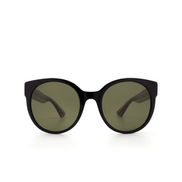Gucci® Round Sunglasses: GG0035S color 002 Black 