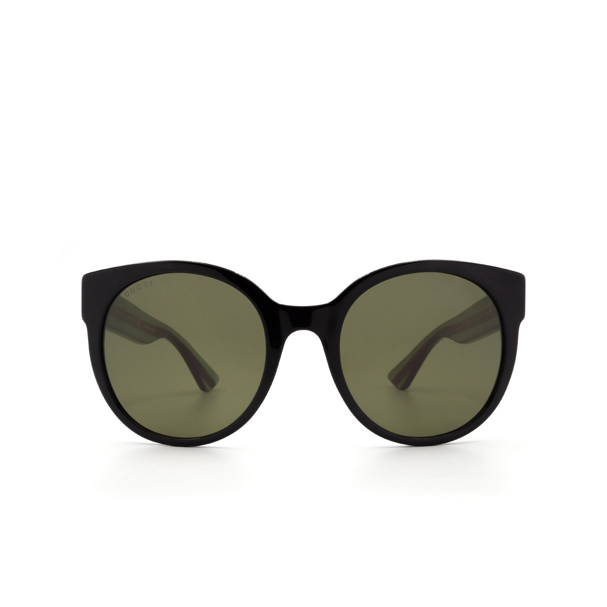 Gucci® Round Sunglasses: GG0035S color 002 Black - 1/3