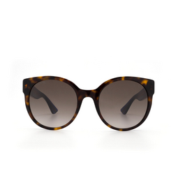Gucci® Round Sunglasses: GG0035S color 004 Havana 
