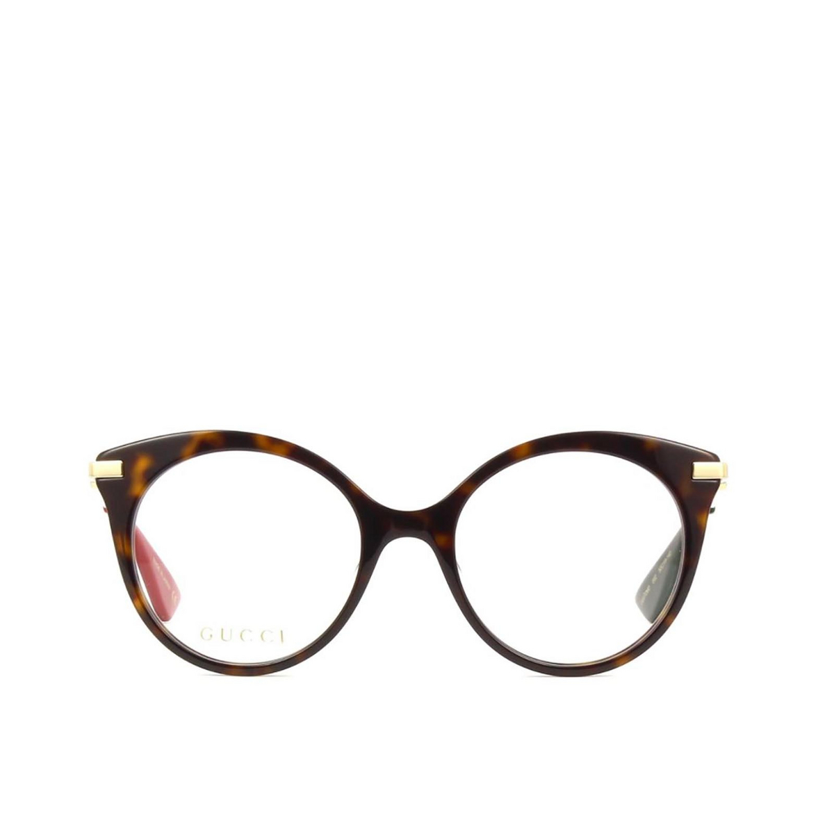 Gucci GG0109O Eyeglasses 002 Dark Havana - product thumbnail 1/4