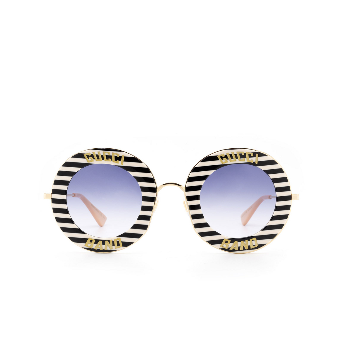Gucci® Round Sunglasses: GG0113S color Black 008 - 1/3.