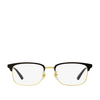 Gucci® Rectangle Eyeglasses: GG0131O color Black 001 - product thumbnail 1/2.