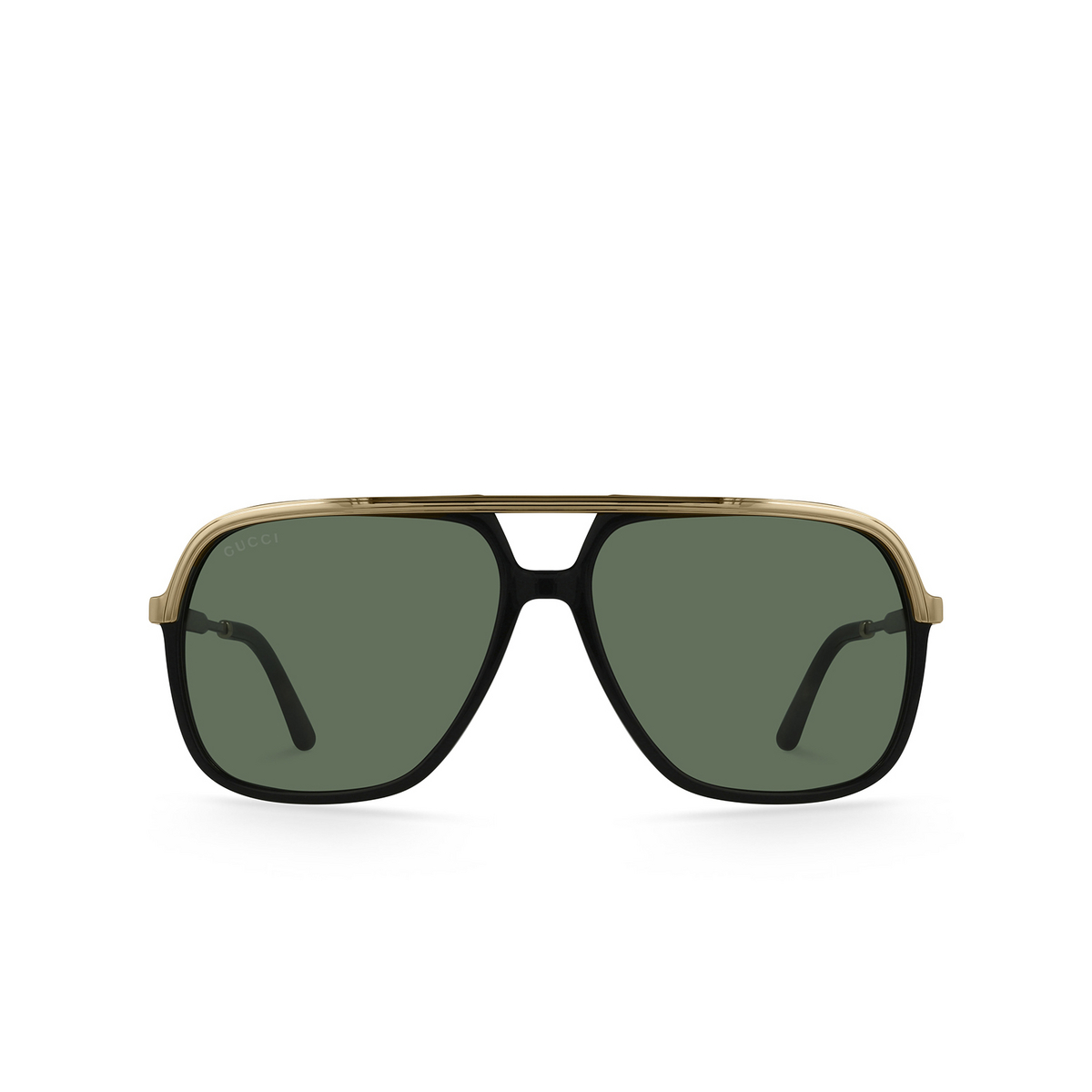 Gucci GG0200S Sunglasses 001 Black & Gold - front view