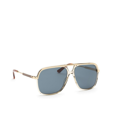 Gucci GG0200S Sunglasses 004 transparent brown - three-quarters view