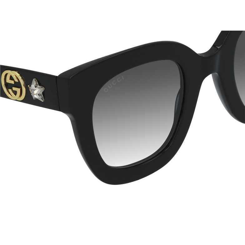 Gucci GG0208S Sunglasses 001 black - 3/5