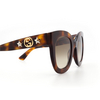 Gucci GG0208S Sunglasses 003 havana - product thumbnail 3/4