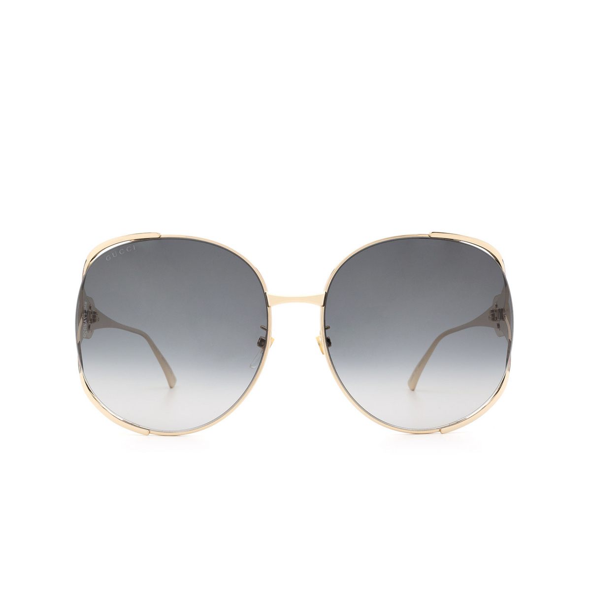 Gucci® Square Sunglasses: GG0225S color 001 Gold - 1/3