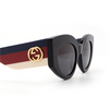 Gucci GG0275S Sunglasses 001 black - product thumbnail 3/4