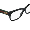 Gucci® Rectangle Eyeglasses: GG0278O color Black 011 - product thumbnail 3/3.